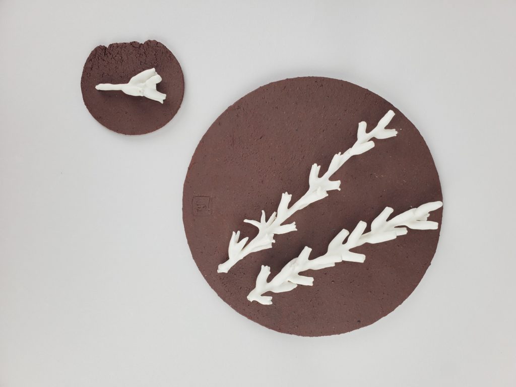 porcelaine sur grès  - Marie Berthier Jamin - Atelier Lux in Terra
